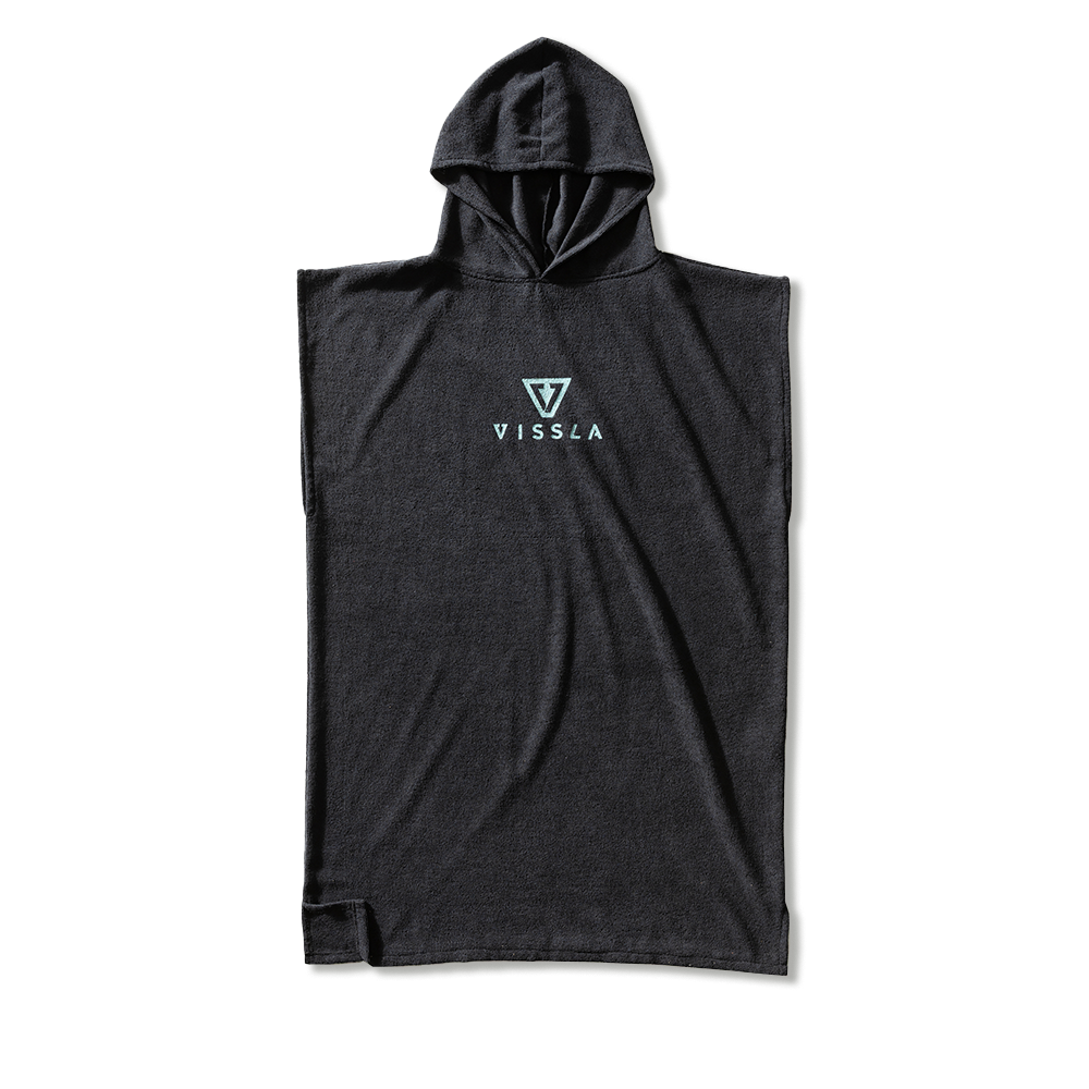 Poncho Atoalhado Preto Vissla Surf
