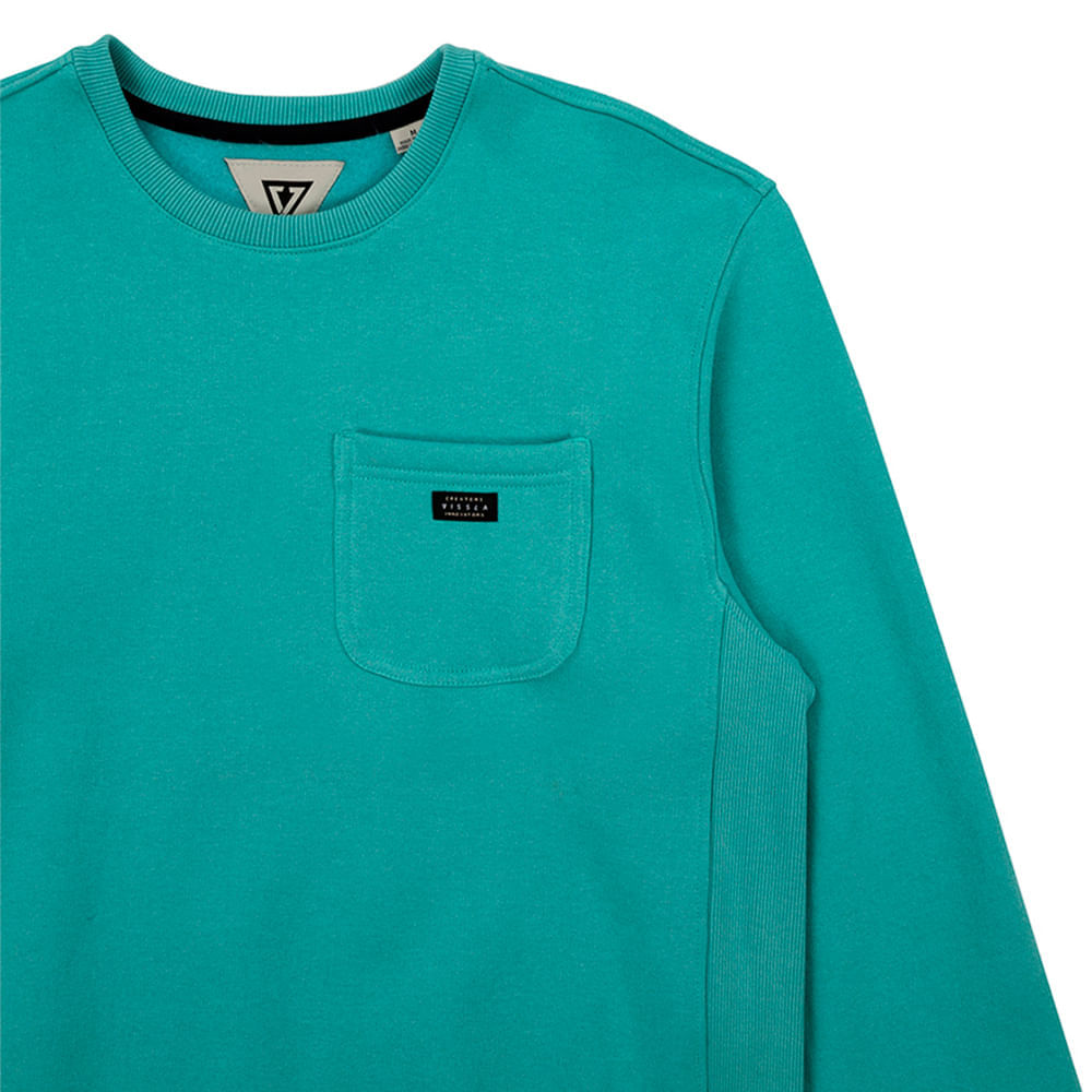 Moletom Vissla Careca Pocket Verde