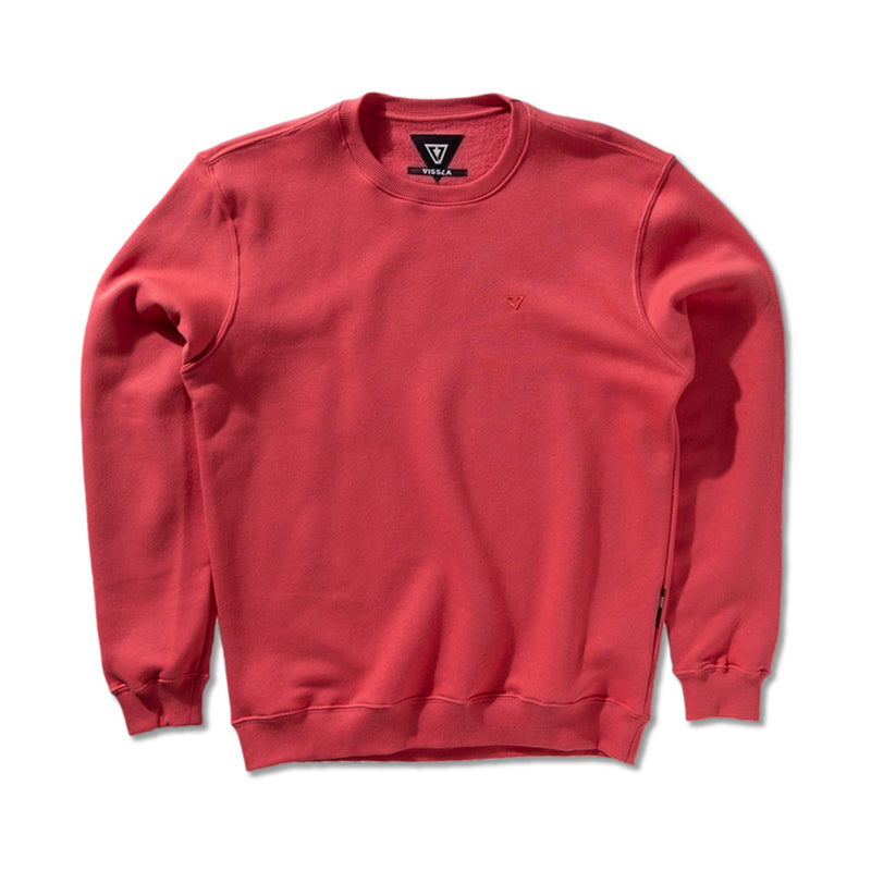 Moletom Careca Vissla Solid Sets Vermelho