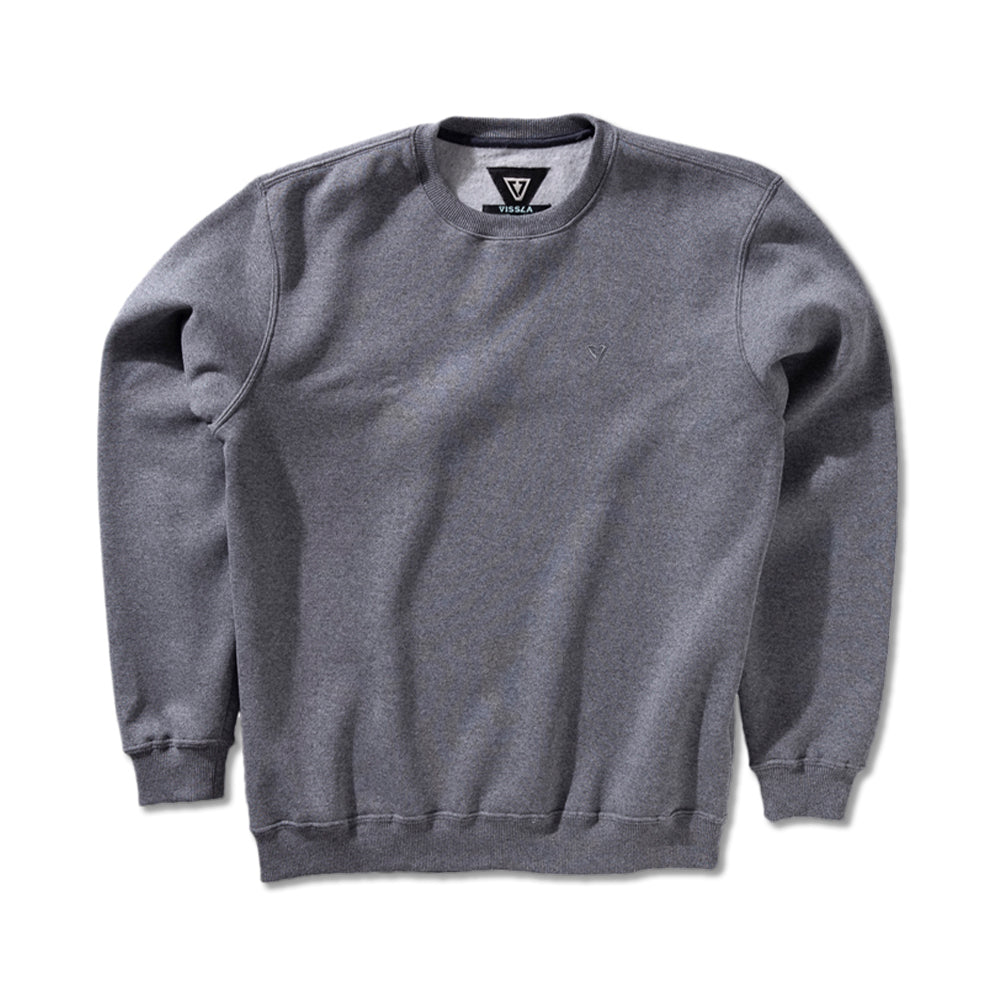 Moletom Careca Vissla Solid Sets Mescla Cinza
