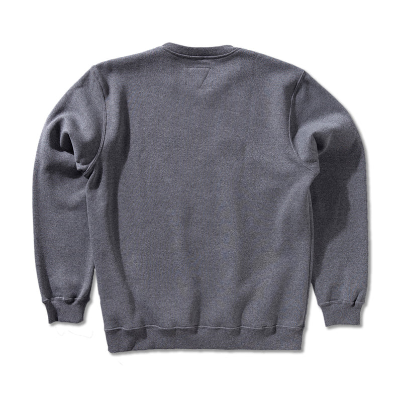 Moletom Careca Vissla Solid Sets Mescla Cinza