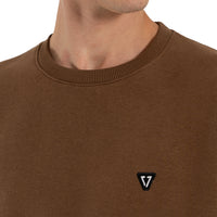 Thumbnail for Moletom Careca Vissla Solid Sets Marrom