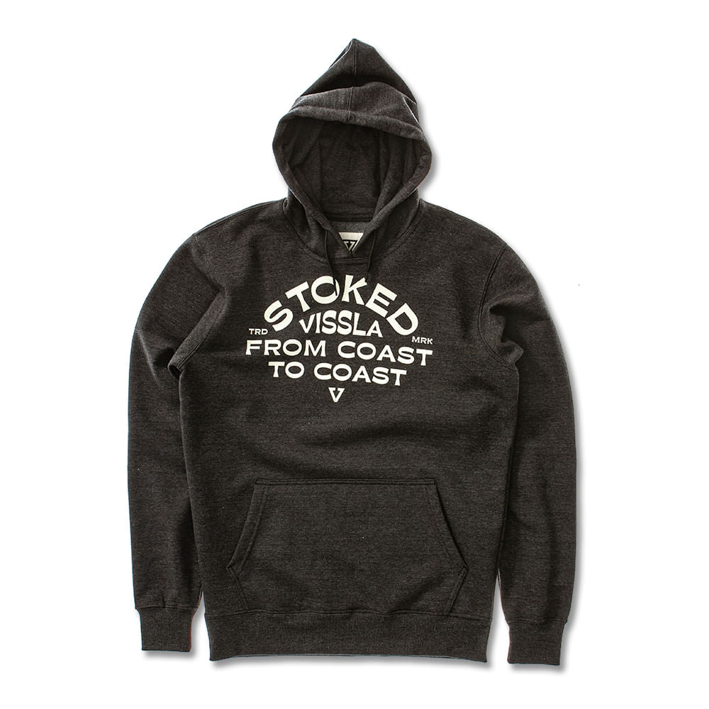 Moletom Vissla Canguru Coastal Preto