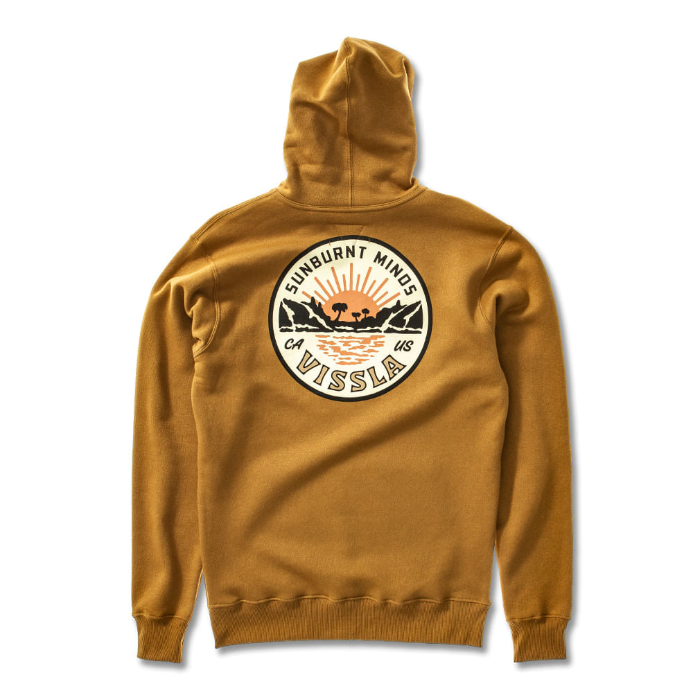 Moletom Vissla Canguru Sunburnt Minds Cobre