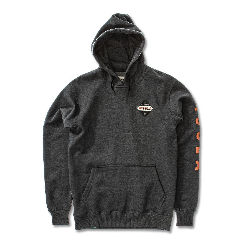 Moletom Vissla Canguru Stoke Co Mescla Azul