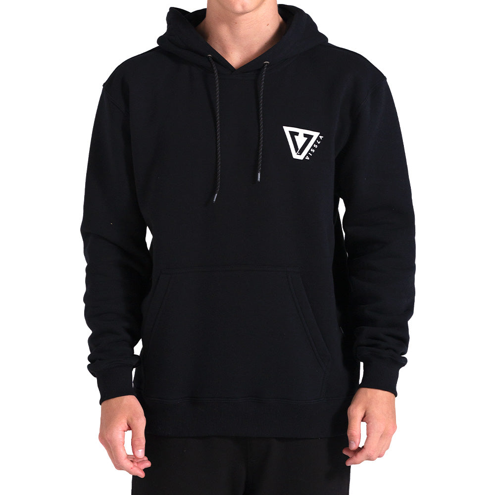 Moletom Canguru Vissla Established Preto