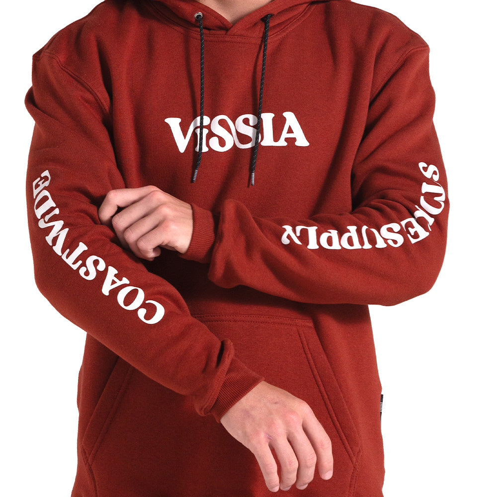 Moletom Canguru Vissla Coastal Eco Vermelho