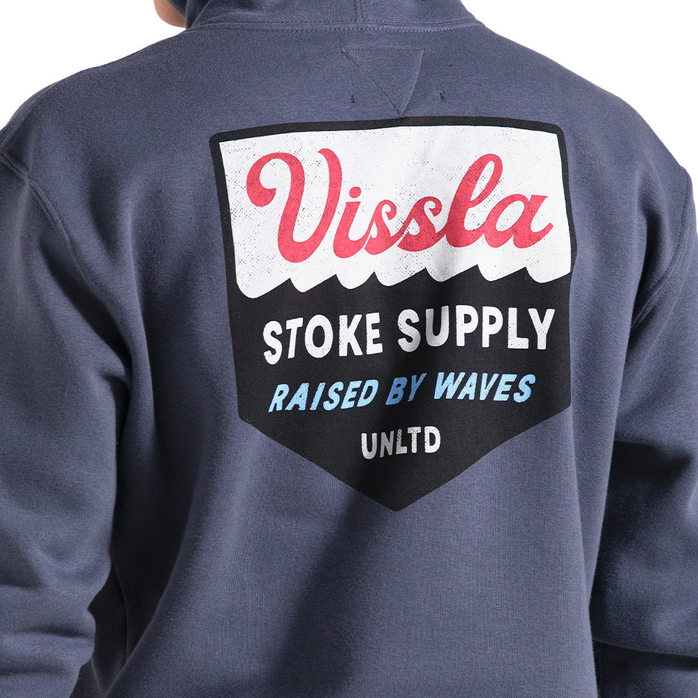 Moletom Canguru Vissla Stoke Supply Azul