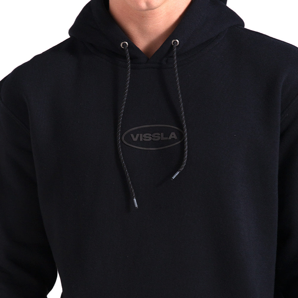 Moletom Canguru Vissla Elipse Preto