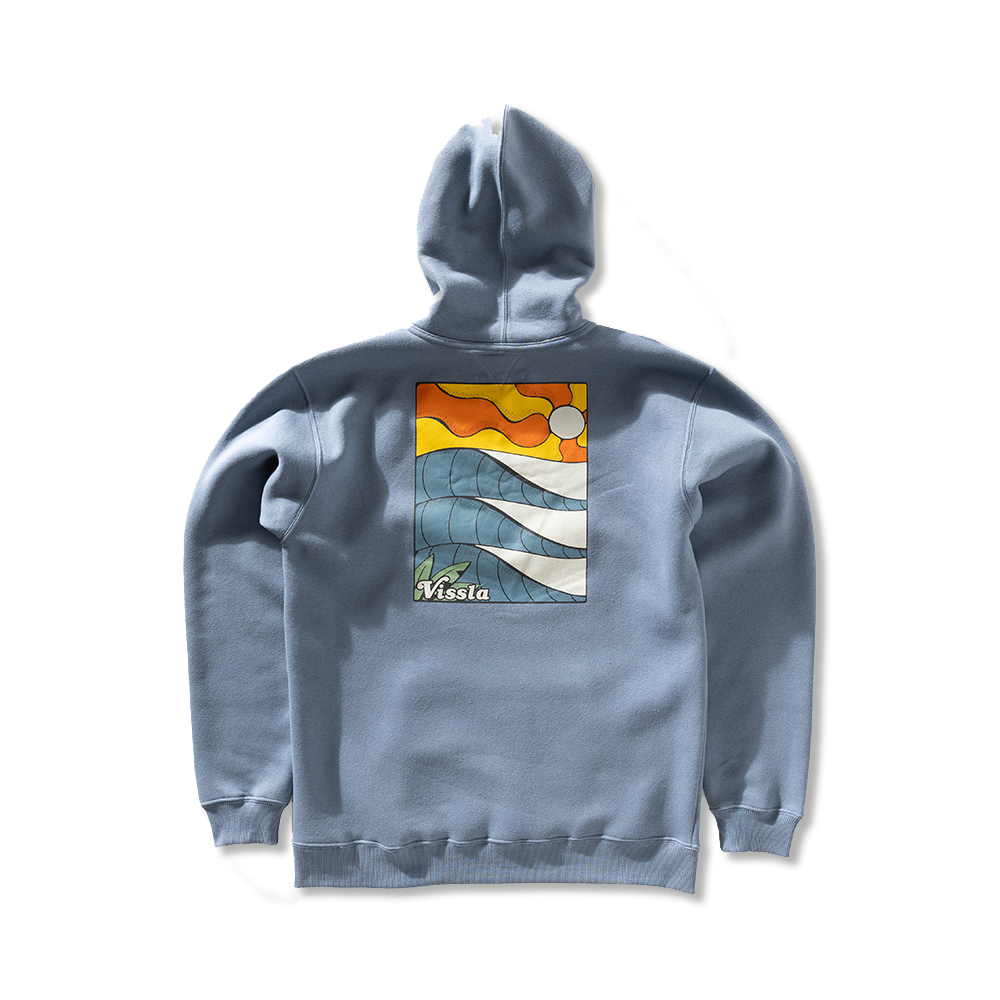 Moletom Canguru com Capuz Vissla Off Sets Azul Escuro