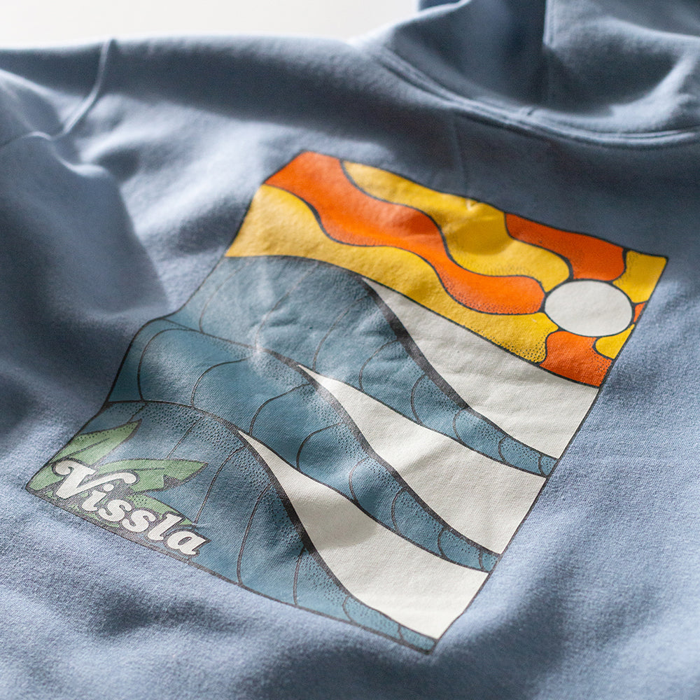 Moletom Canguru com Capuz Vissla Off Sets Azul Escuro