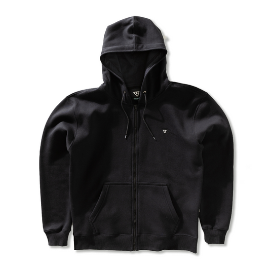 Moletom Canguru Aberto Vissla Solid Sets Preto