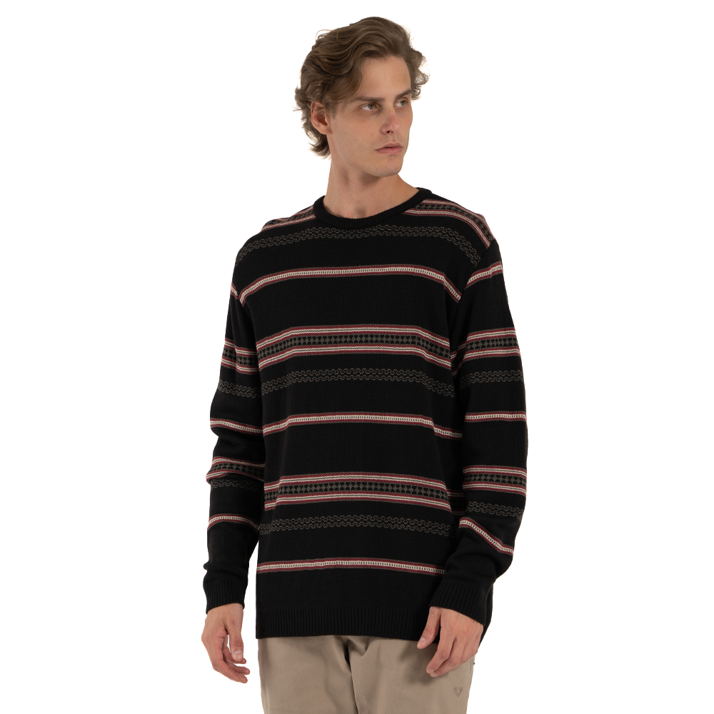 Tricot Vissla Creators Jacquard Listrada Preta