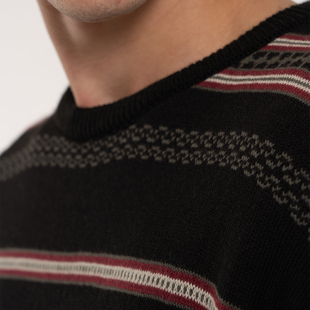 Tricot Vissla Creators Jacquard Listrada Preta