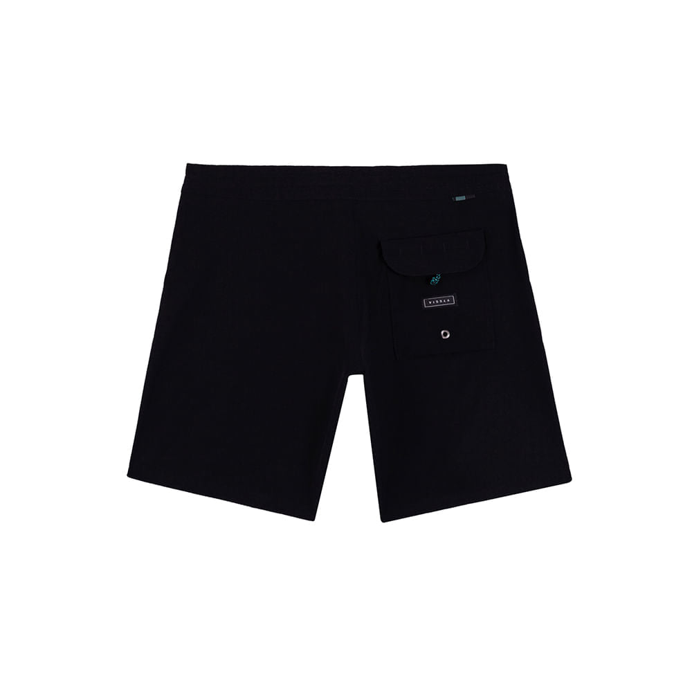 Boardshort Vissla Solid Sets 18.5" Preto