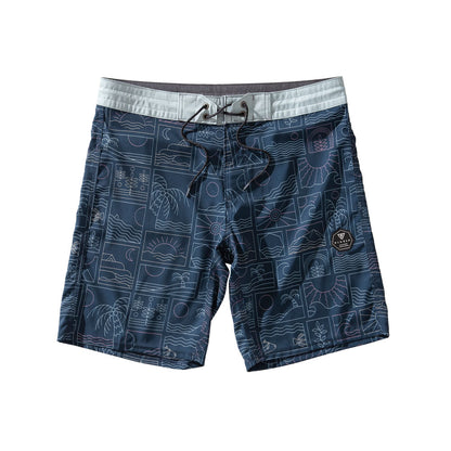 Boardshort Vissla Off The Grid 18.5" Azul Marinho