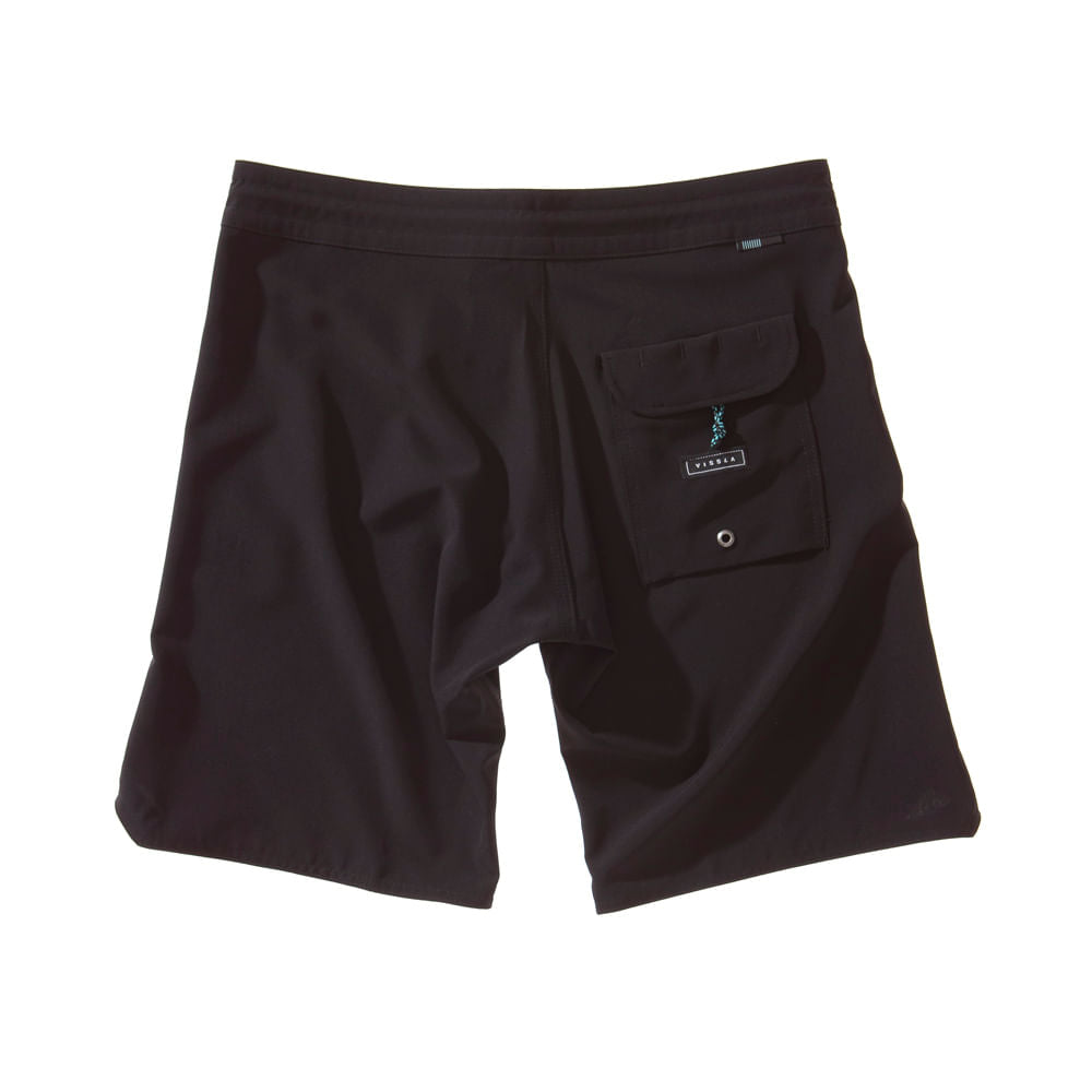 Boardshort Vissla Solid Sets 18.5" Preto