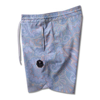 Thumbnail for Boardshort Upcycled Coconut Vissla Hazy Paisley 17.5" Heritage Blue