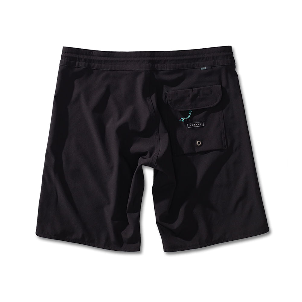 Boardshort Vissla Solid Sets 18.5" Preto