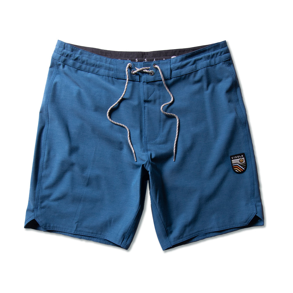 Boardshort Upcycled Coconut Vissla 18,5'' Solid Sets Azul