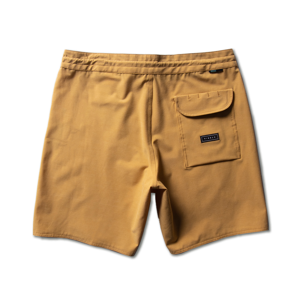 Boardshort Upcycled Coconut Vissla 18,5'' Solid Sets Mostarda