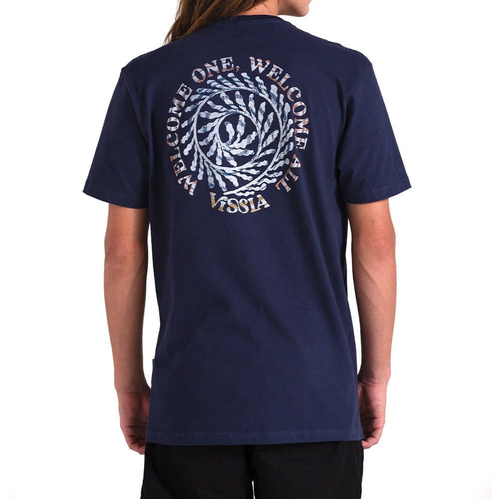 Camiseta Vissla Keep Crawl Azul Marinho
