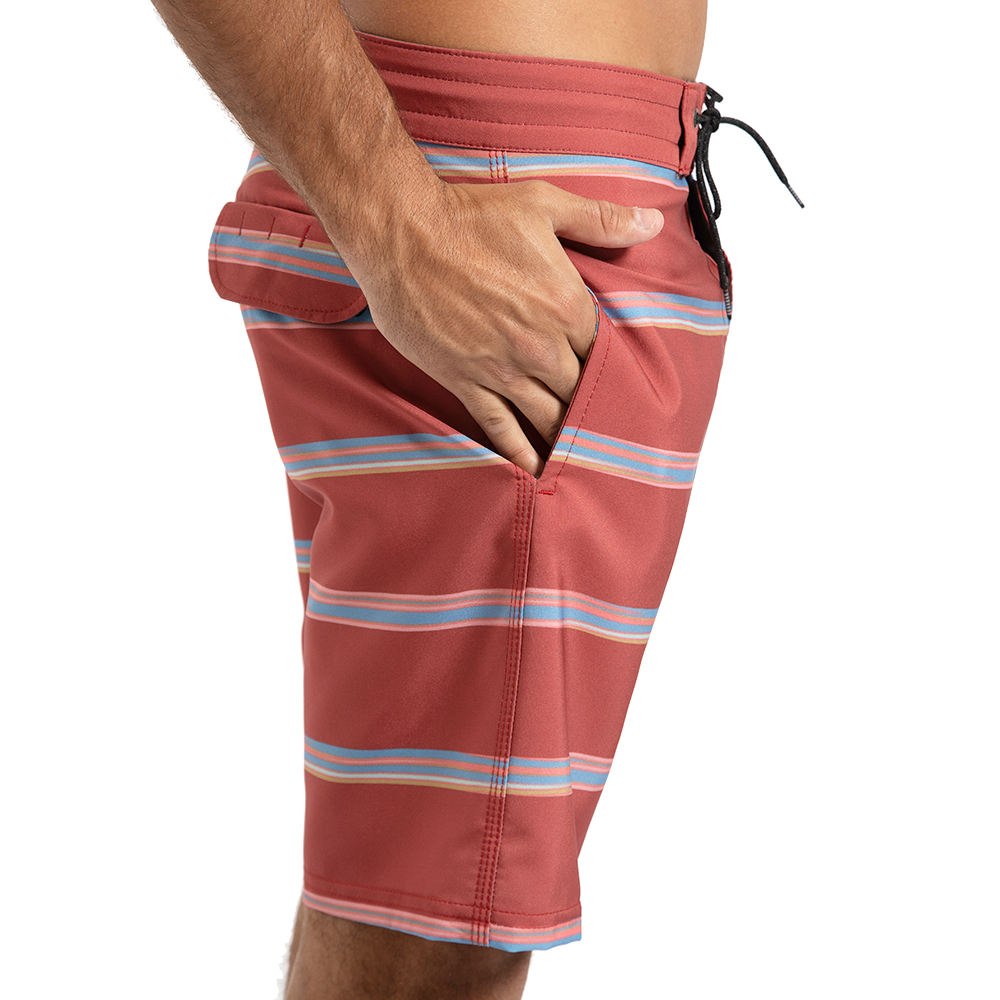 Boardshort Vissla 18,5'' Spaced Out Vermelho