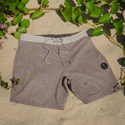 Boardshort Vissla 17,5" Superbloom Lilás
