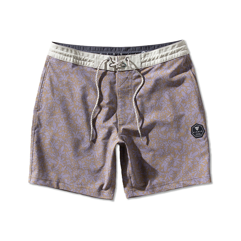 Boardshort Vissla 17,5" Superbloom Lilás