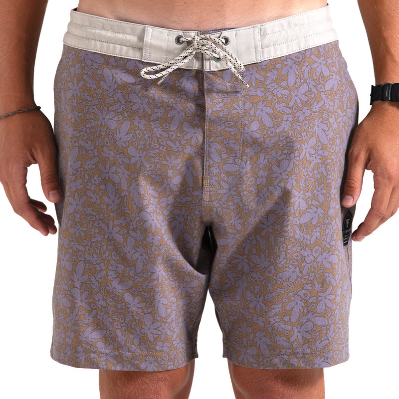 Boardshort Vissla 17,5" Superbloom Lilás