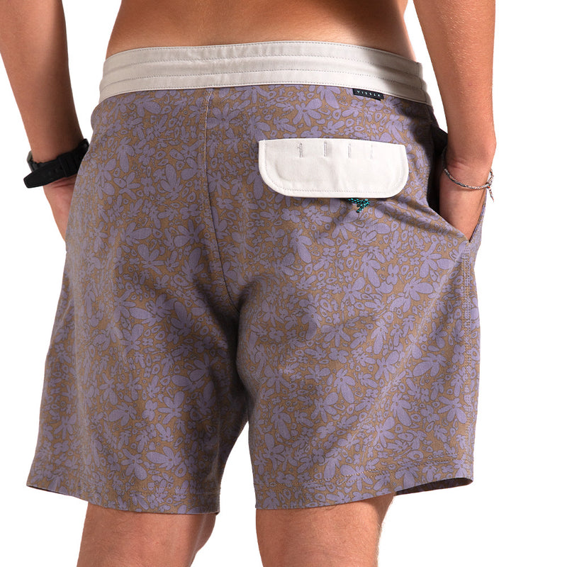 Boardshort Vissla 17,5" Superbloom Lilás