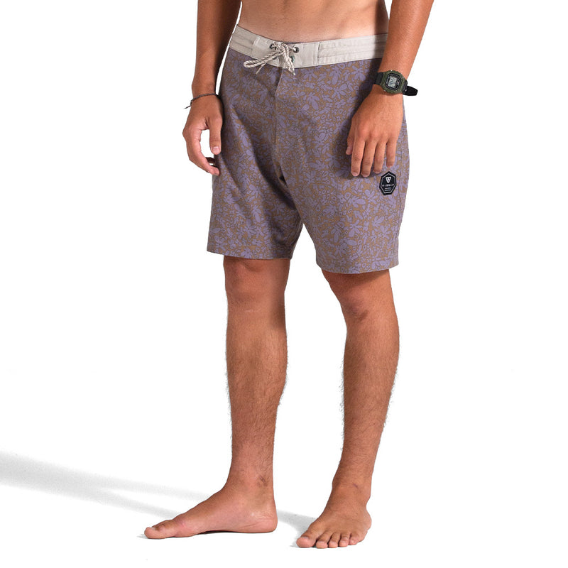 Boardshort Vissla 17,5" Superbloom Lilás