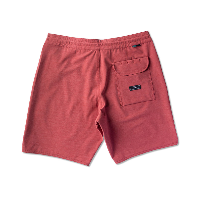 Boardshort Vissla 18,5" Solid Sets Vermelho