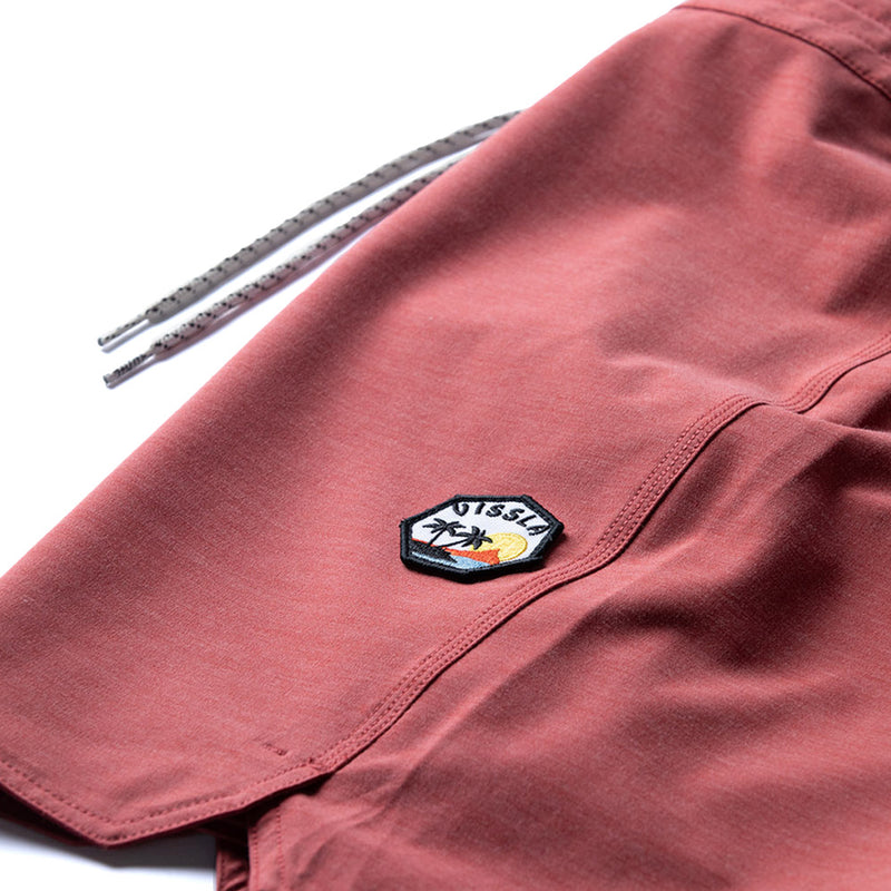 Boardshort Vissla 18,5" Solid Sets Vermelho