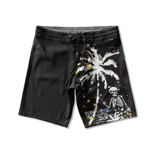 Boardshorts Preto Vissla Nk Skull Island