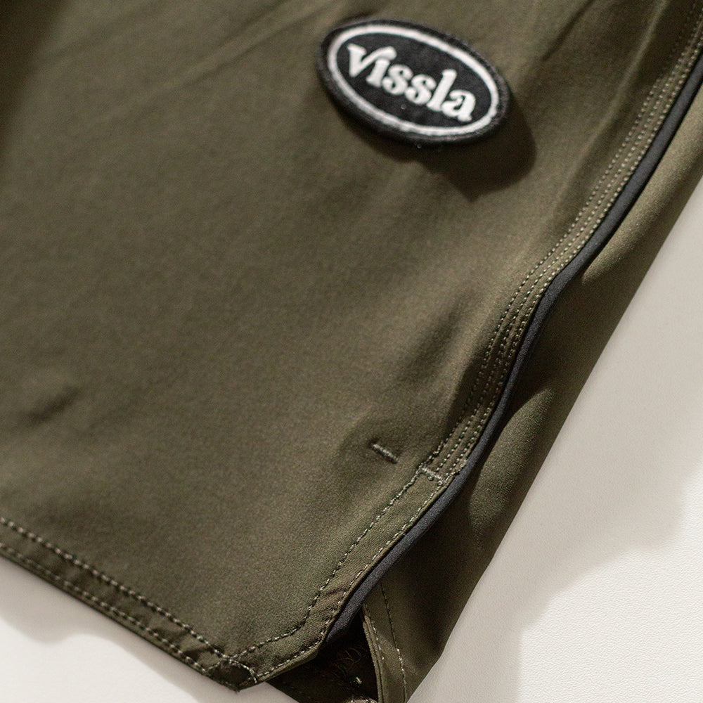 Boardshorts Vissla Solid Sets Army Green 18,5"