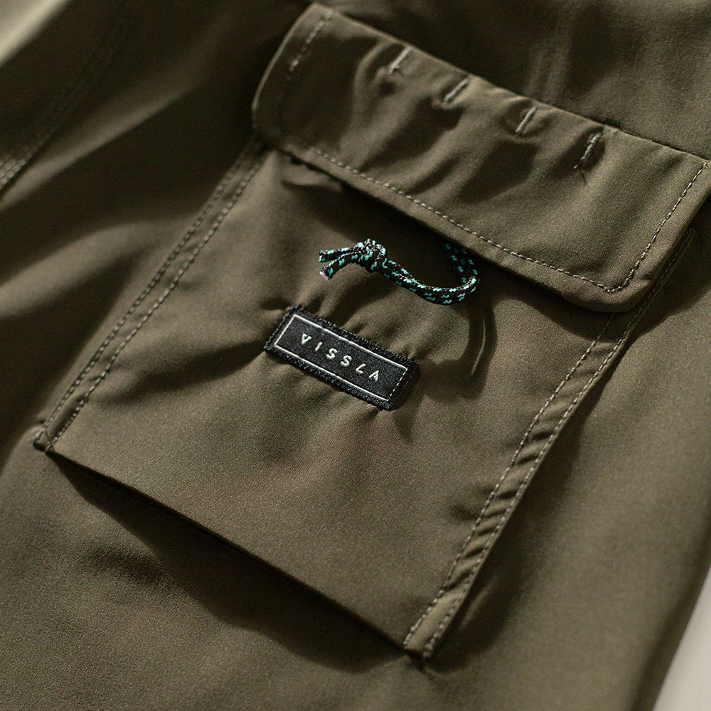 Boardshorts Vissla Solid Sets Army Green 18,5"