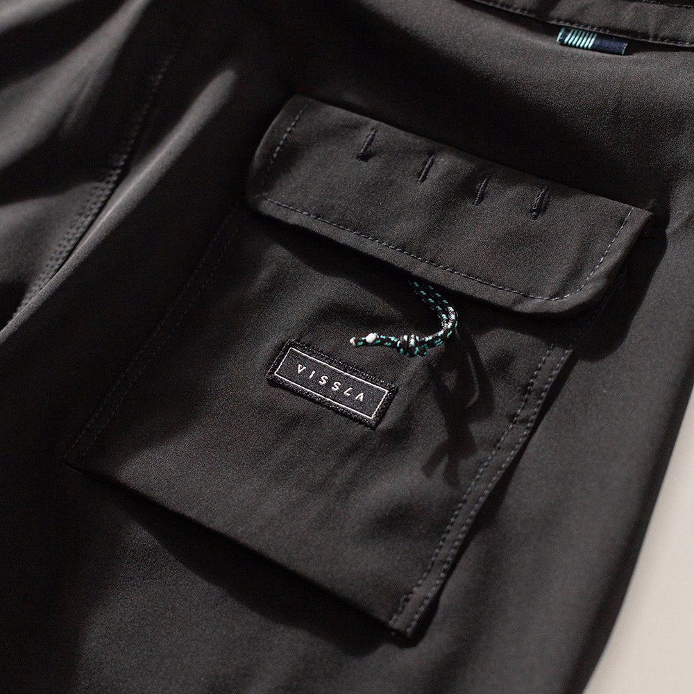 Boardshorts Vissla Solid Sets Preto 18,5"