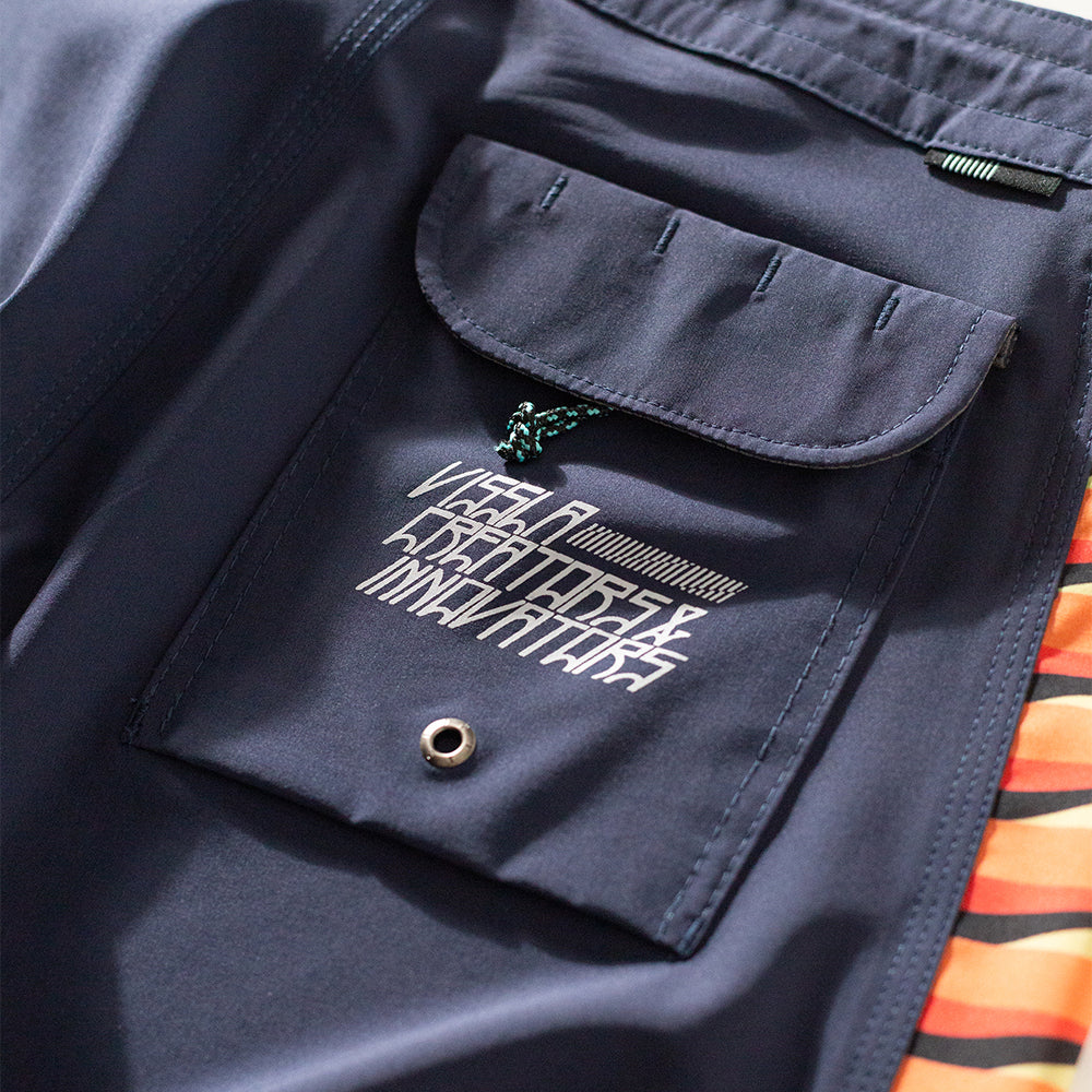 Boardshorts Vissla Woodside Tesseract Azul Escuro