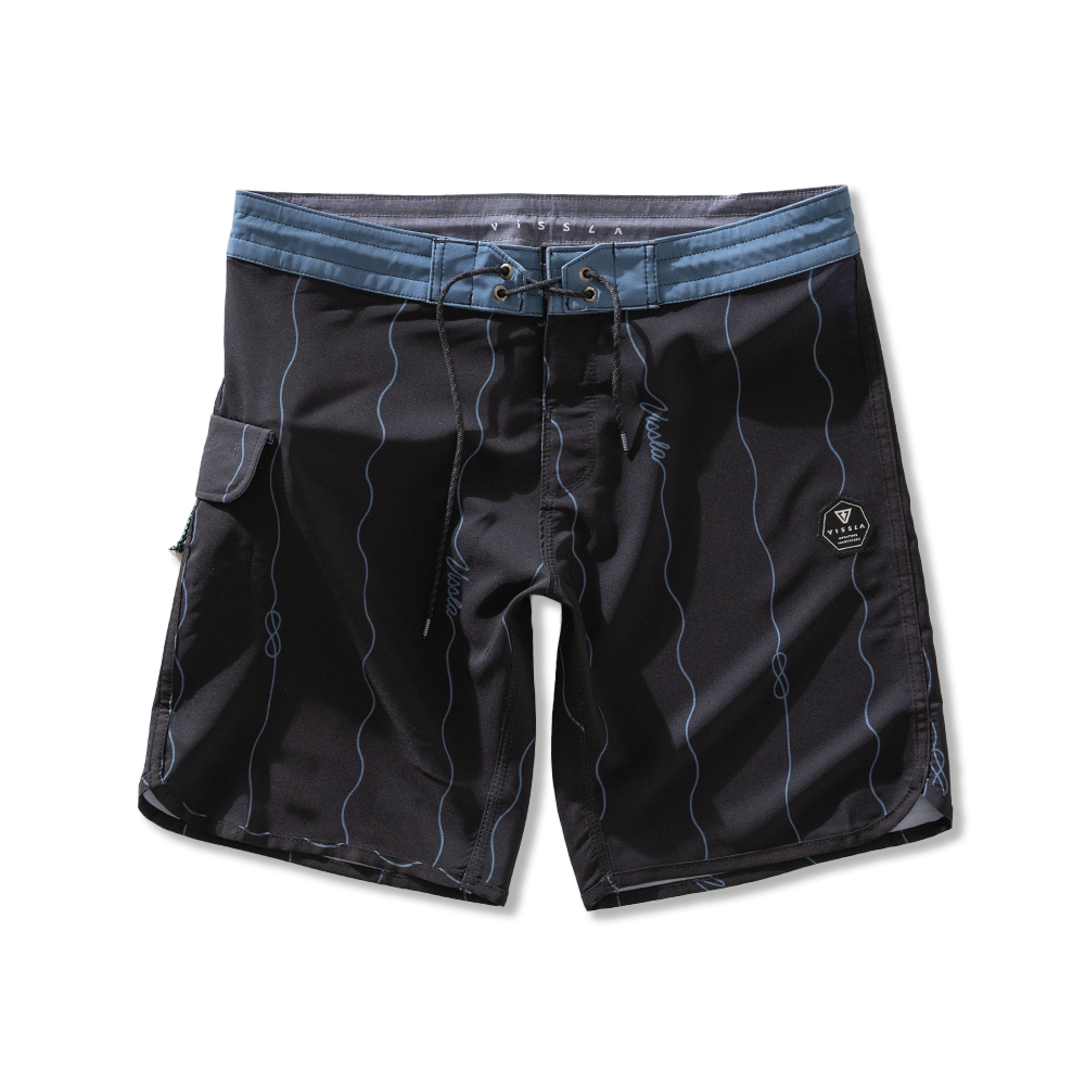 Boardshorts 18,5" Vissla Round Up 4-Way Stretch Preto