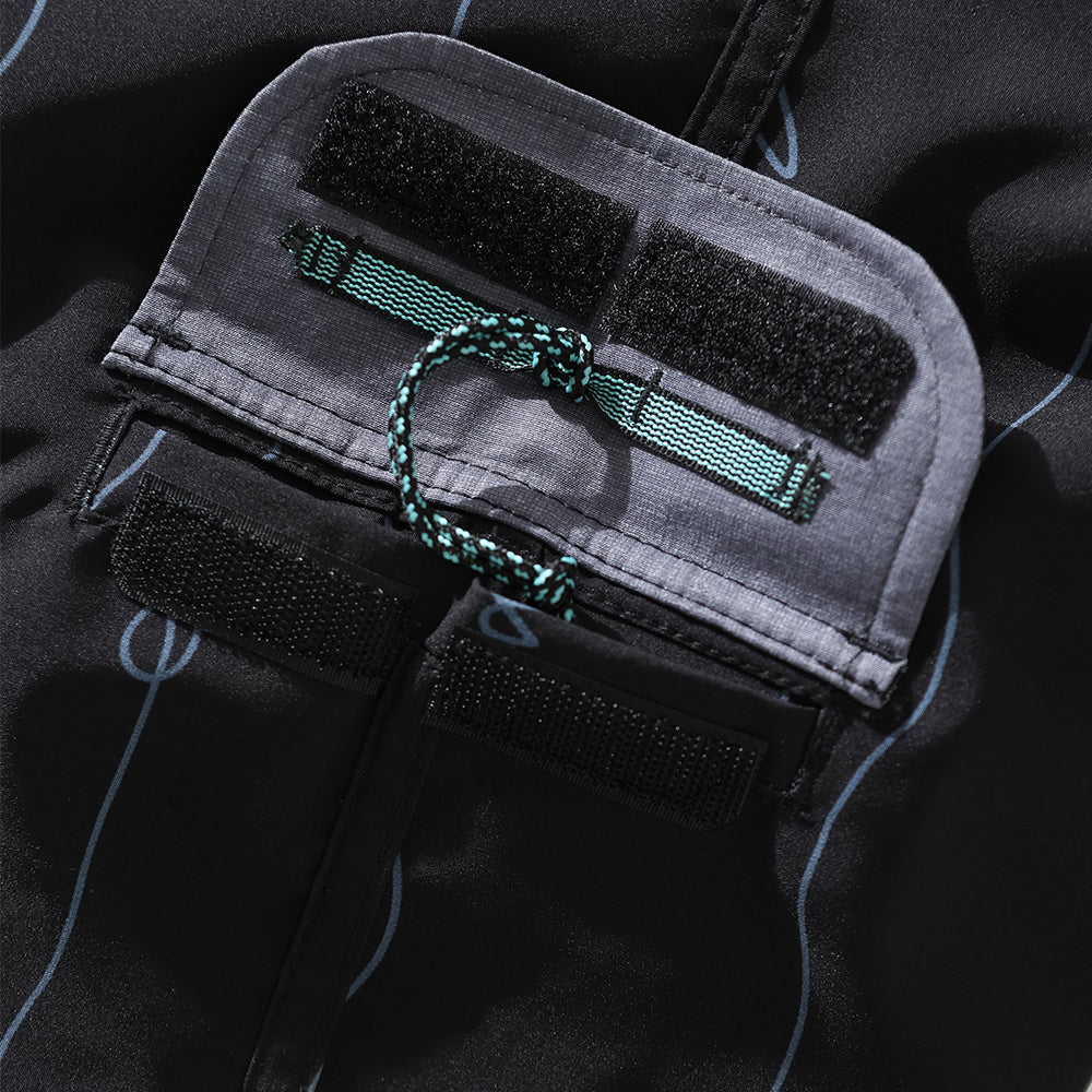 Boardshorts 18,5" Vissla Round Up 4-Way Stretch Preto