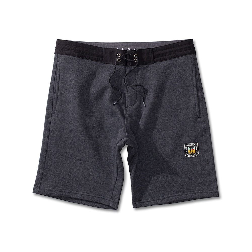 Walkshort Sofa Surfer Vissla 18,5'' Heather Sets Mescla Preto