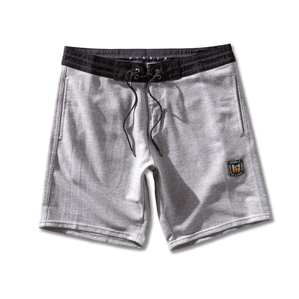 Walkshort Sofa Surfer Vissla 18,5'' Solid Sets Cinza