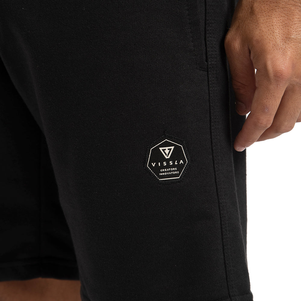 Walkshort Sofa Surfer Vissla 18,5'' Solid Sets Preto