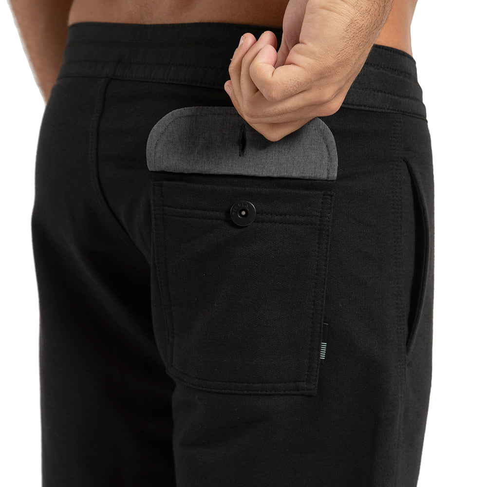 Walkshort Sofa Surfer Vissla 18,5'' Solid Sets Preto