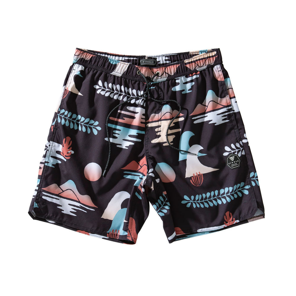 Shorts Vissla The Isle 17.5" Preto