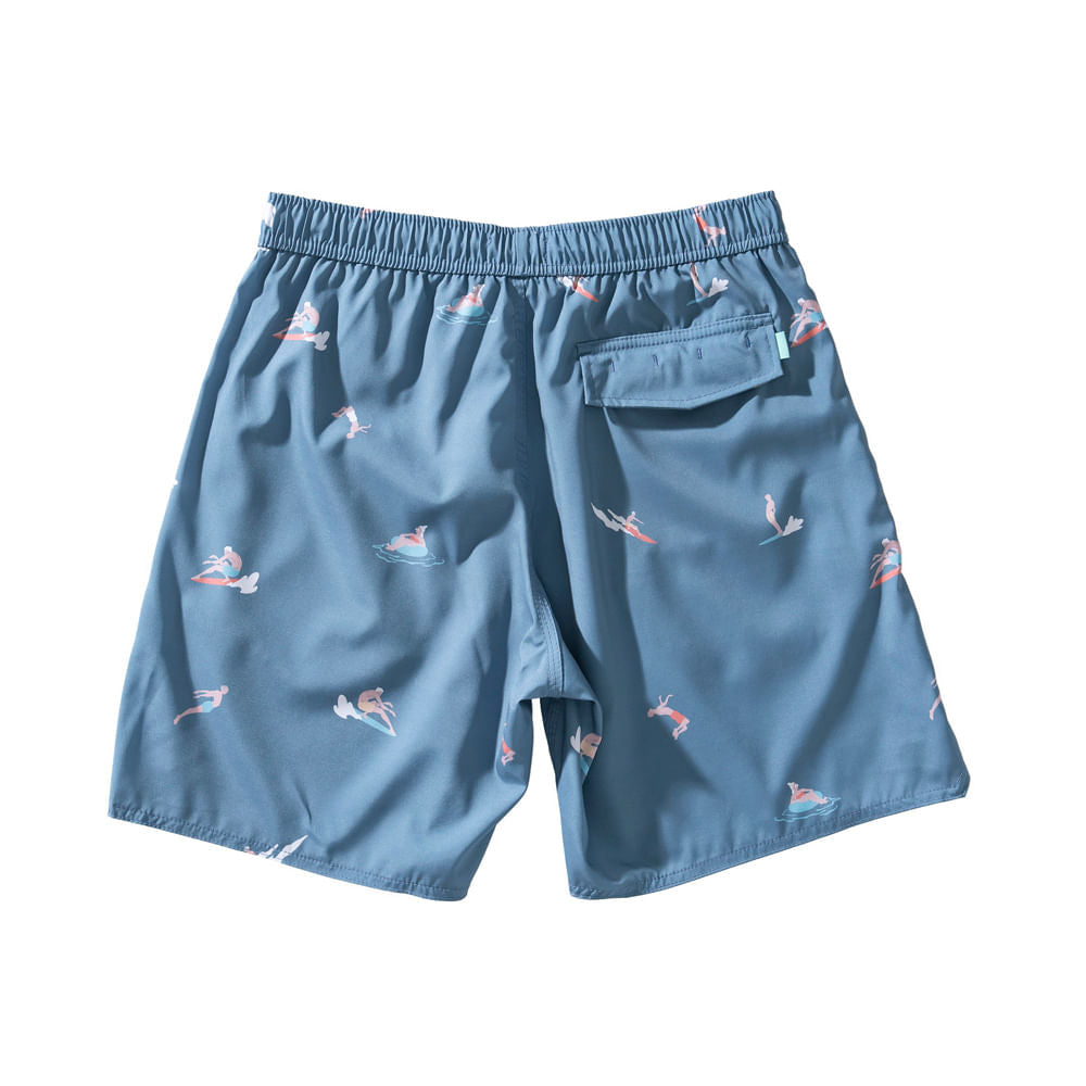 Shorts Vissla Radical Elástico 17.5" Azul