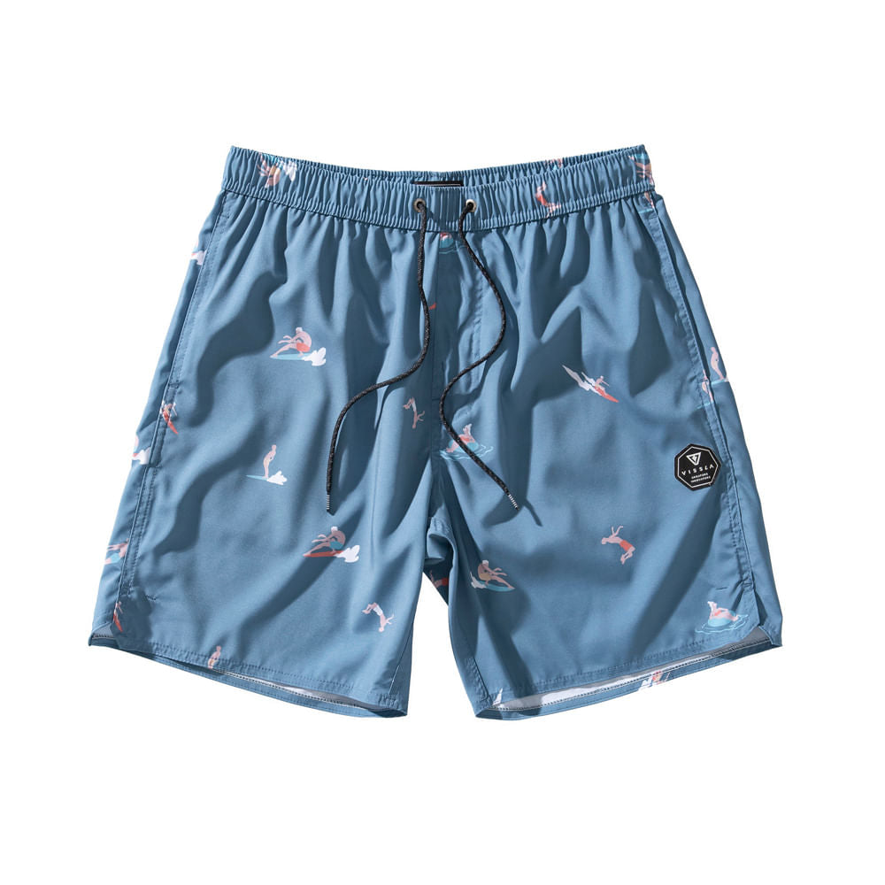 Shorts Vissla Radical Elástico 17.5" Azul