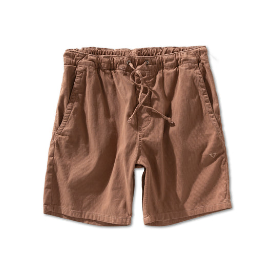 Shorts Elástico Vissla 18'' No See Cord Marrom