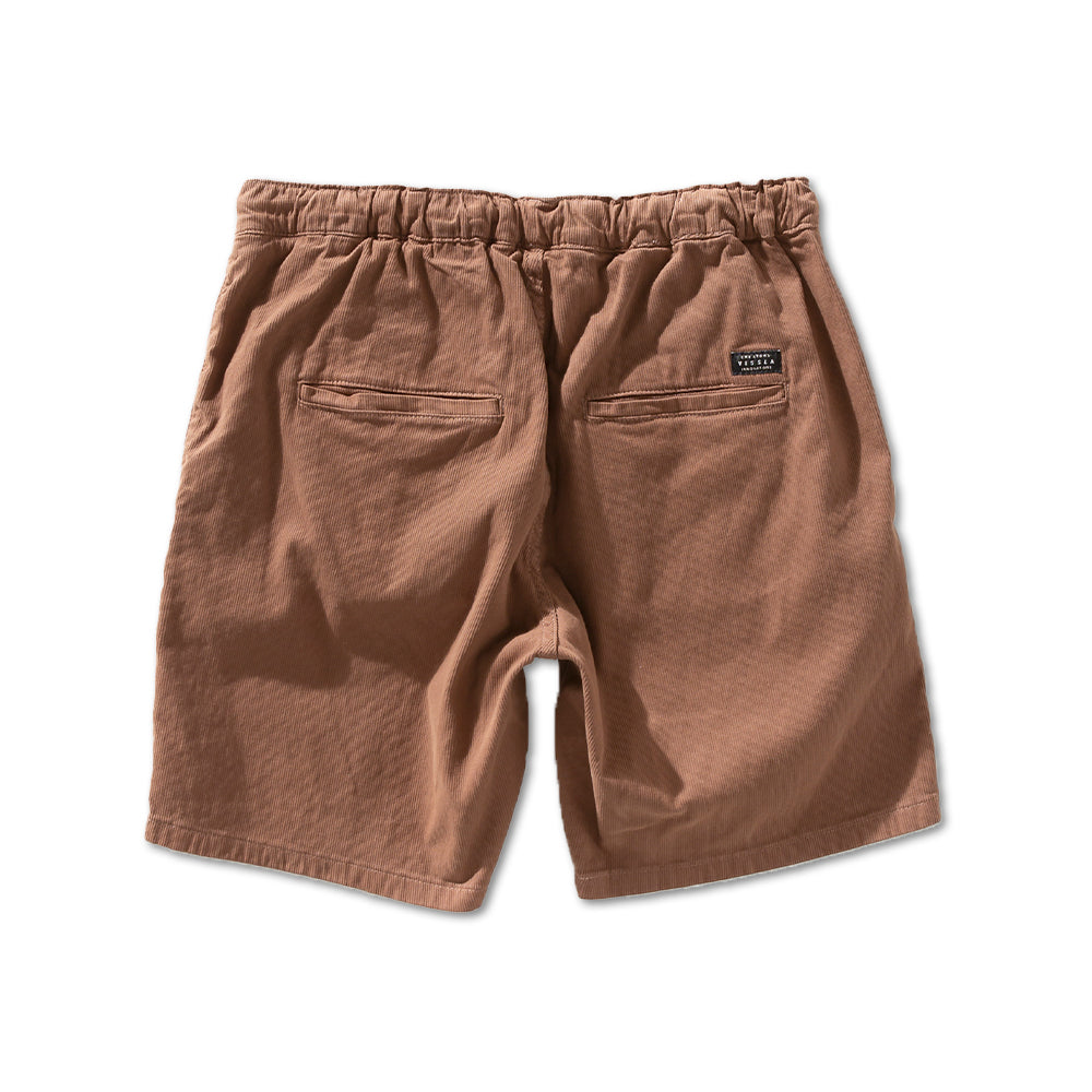 Shorts Elástico Vissla 18'' No See Cord Marrom